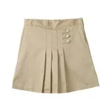 Khaki Pleated Skort Skooter